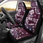 Personalized Manly Warringah Sea Eagles Car Seat Cover Aboriginal Pattern with Graffiti Style Design