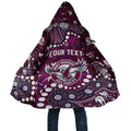Personalized Manly Warringah Sea Eagles Cloak Aboriginal Pattern with Graffiti Style Design