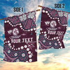 Personalized Manly Warringah Sea Eagles Garden Flag Aboriginal Pattern with Graffiti Style Design