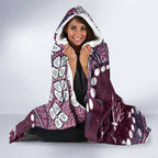 Personalized Manly Warringah Sea Eagles Hooded Blanket Aboriginal Pattern with Graffiti Style Design