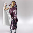 Personalized Manly Warringah Sea Eagles Hooded Blanket Aboriginal Pattern with Graffiti Style Design