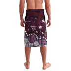 Personalized Manly Warringah Sea Eagles Lavalava Aboriginal Pattern with Graffiti Style Design