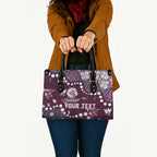 Personalized Manly Warringah Sea Eagles Leather Bag Aboriginal Pattern with Graffiti Style Design