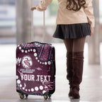 Personalized Manly Warringah Sea Eagles Luggage Cover Aboriginal Pattern with Graffiti Style Design