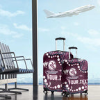 Personalized Manly Warringah Sea Eagles Luggage Cover Aboriginal Pattern with Graffiti Style Design