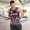 Personalized Manly Warringah Sea Eagles Men Tank Top Aboriginal Pattern with Graffiti Style Design