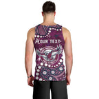 Personalized Manly Warringah Sea Eagles Men Tank Top Aboriginal Pattern with Graffiti Style Design