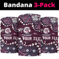Personalized Manly Warringah Sea Eagles Neck Gaiter Aboriginal Pattern with Graffiti Style Design