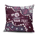 Personalized Manly Warringah Sea Eagles Pillow Cover Aboriginal Pattern with Graffiti Style Design
