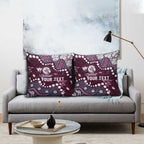 Personalized Manly Warringah Sea Eagles Pillow Cover Aboriginal Pattern with Graffiti Style Design