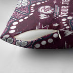 Personalized Manly Warringah Sea Eagles Pillow Cover Aboriginal Pattern with Graffiti Style Design