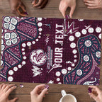 Personalized Manly Warringah Sea Eagles Puzzle Aboriginal Pattern with Graffiti Style Design