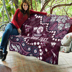 Personalized Manly Warringah Sea Eagles Quilt Aboriginal Pattern with Graffiti Style Design