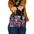 Personalized Manly Warringah Sea Eagles Shoulder Handbag Aboriginal Pattern with Graffiti Style Design
