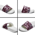Personalized Manly Warringah Sea Eagles Slide Sandals Aboriginal Pattern with Graffiti Style Design