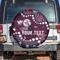 Personalized Manly Warringah Sea Eagles Spare Tire Cover Aboriginal Pattern with Graffiti Style Design