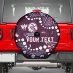 Personalized Manly Warringah Sea Eagles Spare Tire Cover Aboriginal Pattern with Graffiti Style Design
