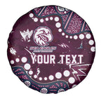 Personalized Manly Warringah Sea Eagles Spare Tire Cover Aboriginal Pattern with Graffiti Style Design