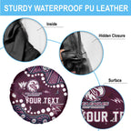 Personalized Manly Warringah Sea Eagles Spare Tire Cover Aboriginal Pattern with Graffiti Style Design