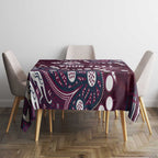 Personalized Manly Warringah Sea Eagles Tablecloth Aboriginal Pattern with Graffiti Style Design