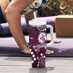 Personalized Manly Warringah Sea Eagles Tumbler With Handle Aboriginal Pattern with Graffiti Style Design