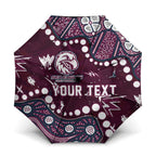 Personalized Manly Warringah Sea Eagles Umbrella Aboriginal Pattern with Graffiti Style Design