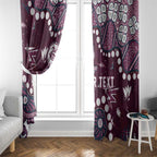 Personalized Manly Warringah Sea Eagles Window Curtain Aboriginal Pattern with Graffiti Style Design