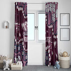 Personalized Manly Warringah Sea Eagles Window Curtain Aboriginal Pattern with Graffiti Style Design