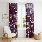 Personalized Manly Warringah Sea Eagles Window Curtain Aboriginal Pattern with Graffiti Style Design