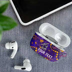 Personalized Melbourne Storm AirPods Case Aboriginal Pattern with Graffiti Style Design