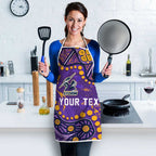 Personalized Melbourne Storm Apron Aboriginal Pattern with Graffiti Style Design
