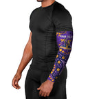 Personalized Melbourne Storm Arm Sleeves Aboriginal Pattern with Graffiti Style Design