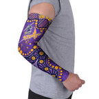 Personalized Melbourne Storm Arm Sleeves Aboriginal Pattern with Graffiti Style Design