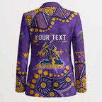 Personalized Melbourne Storm Blazer Aboriginal Pattern with Graffiti Style Design