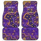 Personalized Melbourne Storm Car Mats Aboriginal Pattern with Graffiti Style Design