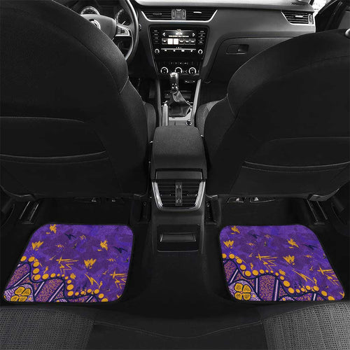 Personalized Melbourne Storm Car Mats Aboriginal Pattern with Graffiti Style Design