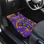 Personalized Melbourne Storm Car Mats Aboriginal Pattern with Graffiti Style Design