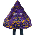 Personalized Melbourne Storm Cloak Aboriginal Pattern with Graffiti Style Design