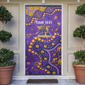 Personalized Melbourne Storm Door Cover Aboriginal Pattern with Graffiti Style Design