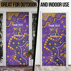 Personalized Melbourne Storm Door Cover Aboriginal Pattern with Graffiti Style Design