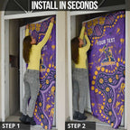 Personalized Melbourne Storm Door Cover Aboriginal Pattern with Graffiti Style Design