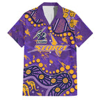 Personalized Melbourne Storm Family Matching Tank Maxi Dress and Hawaiian Shirt Aboriginal Pattern with Graffiti Style Design