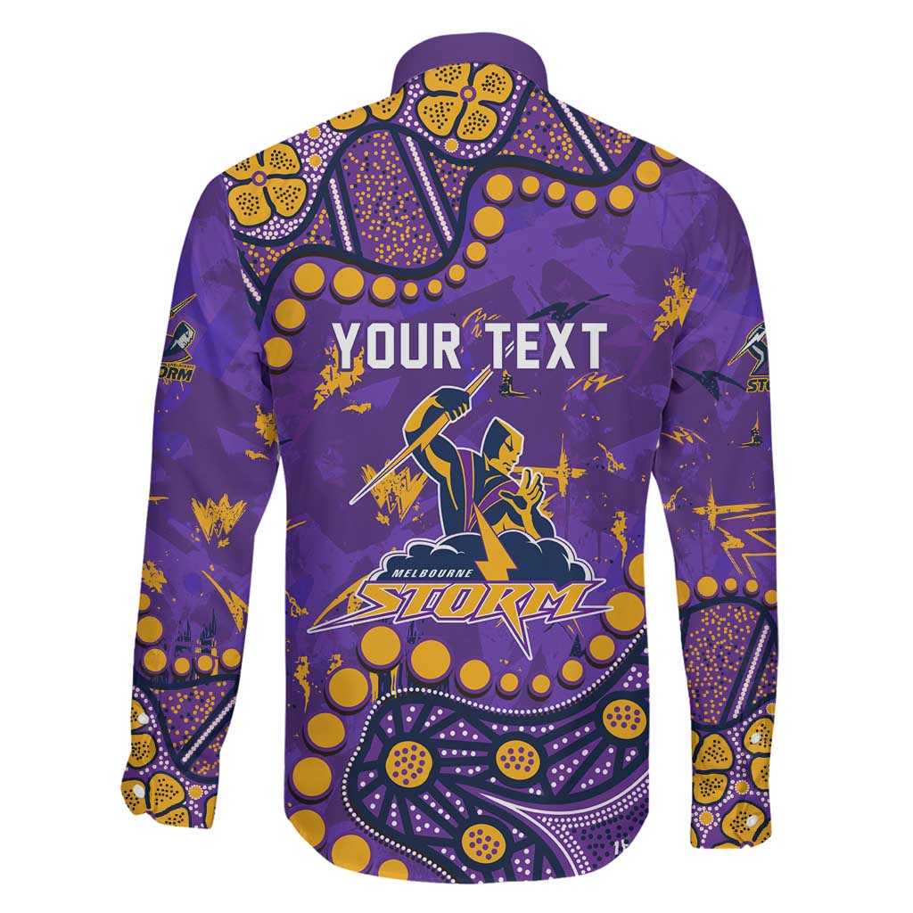 Personalized Melbourne Storm Family Matching Tank Maxi Dress and Hawaiian Shirt Aboriginal Pattern with Graffiti Style Design