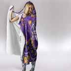 Personalized Melbourne Storm Hooded Blanket Aboriginal Pattern with Graffiti Style Design