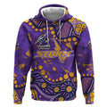 Personalized Melbourne Storm Hoodie Aboriginal Pattern with Graffiti Style Design