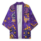 Personalized Melbourne Storm Kimono Aboriginal Pattern with Graffiti Style Design