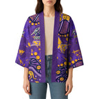 Personalized Melbourne Storm Kimono Aboriginal Pattern with Graffiti Style Design
