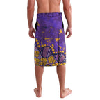 Personalized Melbourne Storm Lavalava Aboriginal Pattern with Graffiti Style Design