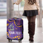 Personalized Melbourne Storm Luggage Cover Aboriginal Pattern with Graffiti Style Design