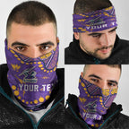 Personalized Melbourne Storm Neck Gaiter Aboriginal Pattern with Graffiti Style Design